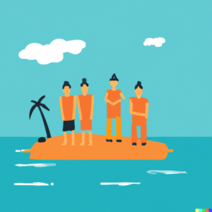 How to handle wrong participants in userstudies with jaide. 4 people on an interview island.